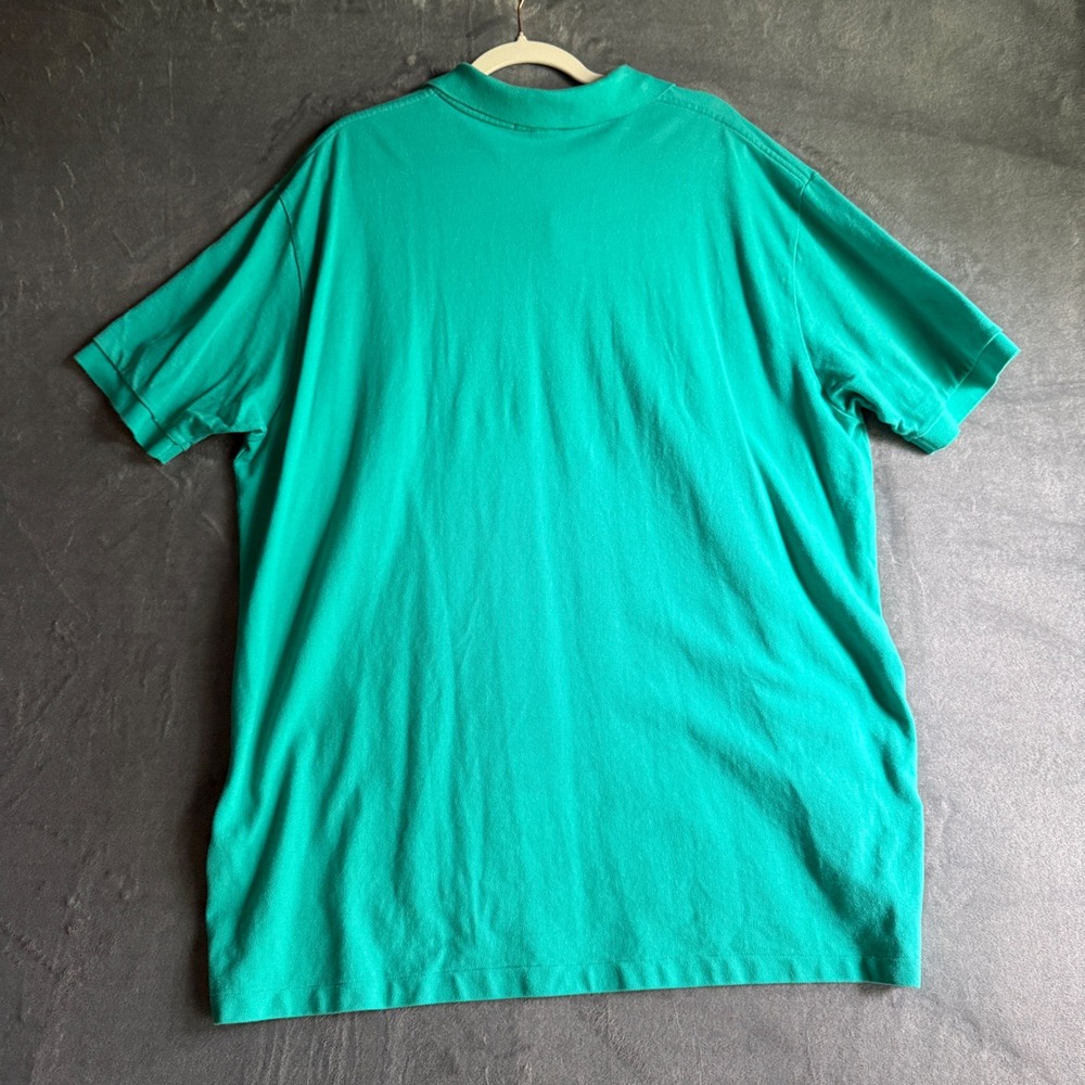 Polo‎ Ralph Lauren Mens XXL Green Short Sleeve Pique Polo Shirt Yellow Pony Logo - Picture 7 of 7